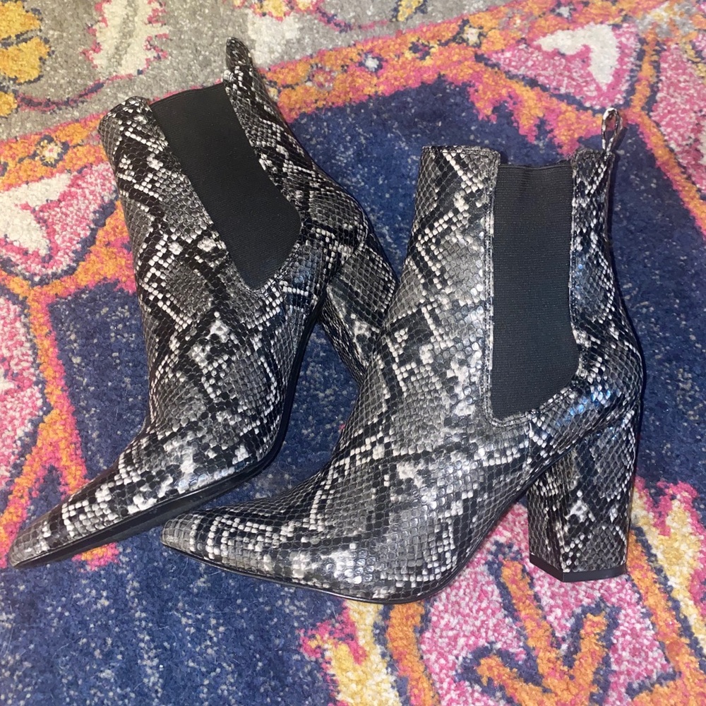 Steve Madden Snake Booties - image 1